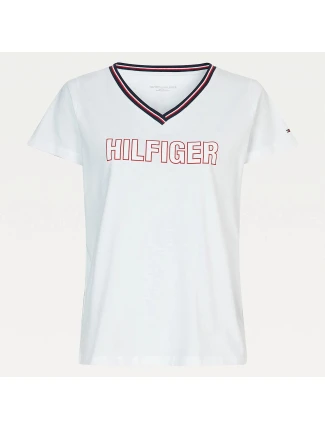 Dámske tričko s krátkym rukávom UW0UW02983-YBR - Tommy Hilfiger