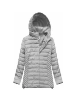 Dámska prešívaná bunda s kapucňou W260BIG