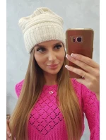 Dámska čiapka Elora K336 ecru
