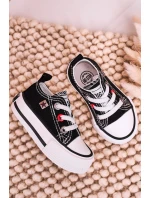 Dziecięce Klasyczne Niskie Trampki BIG STAR HH374194 Czarne