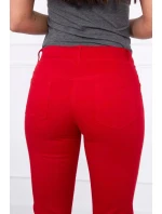 Dámske nohavice 2628-1 červená - Kesi