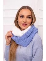 KN14 Dámsky dvojfarebný čepiec modrá+biela