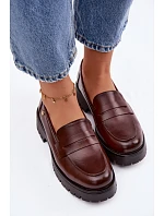Kožené dámské mokasyny Vinceza 18125 hnědé
