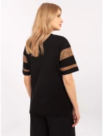 Blúzka CLM BZ 0004.50 čierna a béžová