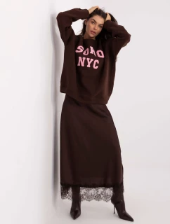 Mikina MJ BL H2501.75 tmavohnedá