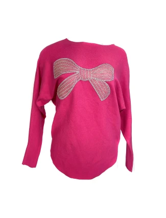 Dámsky svetrík s aplikáciou mašle na prednom diele - Gemini