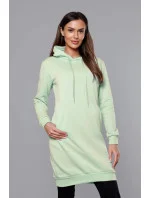 Dlhá tepláková mikina v pistáciovej farbe (YS10005-39)