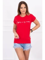 Nakupovanie je moja kardio červená blúzka