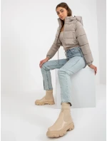 Dámska bunda NM KR D2 3869 13P tmavo lila