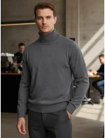 Pánsky svetlosivý rolák FashionStreet WX2359