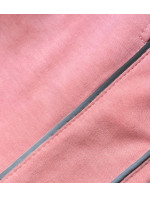 Krátke dámske šortky v lososovej farbe (8K952-38)
