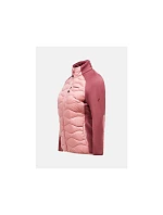 Dámska péřová bunda PEAK PERFORMANCE W Helium Hybrid Down Jacket, ružová farba Dámska péřová bunda PEAK PERFORMANCE W Helium Hybrid Down Jacket, ružová farba