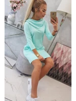 Šaty s kapucňou a vreckami mint Šaty s kapucňou a vreckami mint
