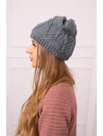 Majka dámska čiapka K376 tmavo šedá