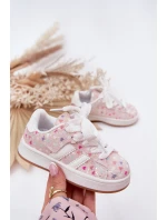 Błyszczące Buty Sportowe Dziewczęce W Serca Różowe Tessina