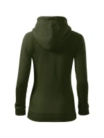 Trendy Zip mikina dámska vojenská