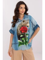 Košeľa s dlhým rukávom model 210971 Taliansko Moda