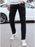 Pánske bojové nohavice čierne FashionStreet UX4237 Pánske bojové nohavice čierne FashionStreet UX4237