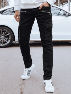 Pánske bojové nohavice čierne FashionStreet UX4237