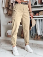 Dámske cargo nohavice GOTRENDI béžové FashionStreet UY2525 Dámske cargo nohavice GOTRENDI béžové FashionStreet UY2525