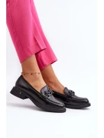 Elegantné dámske kožené mokasíny Black Triana
