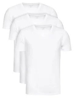 Pánske tričko 000NB4012E 100 3pk biela - Calvin Klein