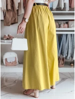 FLOWES horčicová pruhovaná sukňa - nohavice FashionStreet UY2589 FLOWES horčicová pruhovaná sukňa - nohavice FashionStreet UY2589