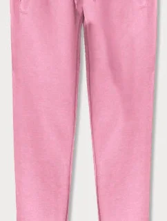 Svetloružové teplákové nohavice (CK01-20)