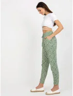 Nohavice D73770M61869I pistácie Nohavice D73770M61869I pistácie