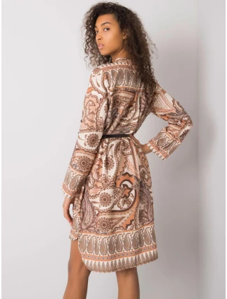 Šaty DHJ SK 5766 1.32X béžová Šaty DHJ SK 5766 1.32X béžová