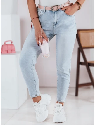 Dámske džínsové nohavice slim fit s opaskom SLIMLOVE FashionStreet UY2346