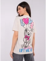 Tričko D12022AH02645Y light beige Tričko D12022AH02645Y light beige