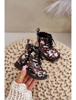 Detské zateplené členkové topánky so zipsom Unicorns Black Tiptop Detské zateplené členkové topánky so zipsom Unicorns Black Tiptop