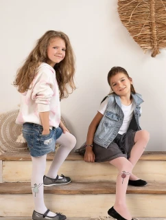 Detské pančuchy z mikrovlákna s aplikáciou LINE DANCER DR2520