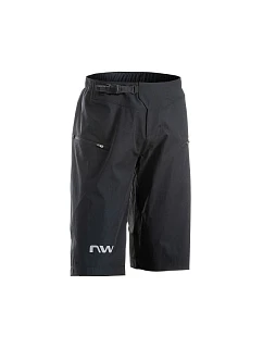 Cyklistické šortky NORTHWAVE Bomb Baggy s vnútornou vrstvou, čierne