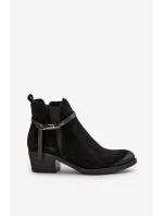 Zazoo 2326 Velvet Dámske čižmy Slip-on Black Zazoo 2326 Velvet Dámske čižmy Slip-on Black