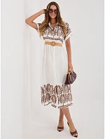 Šaty IR SK 2689 2.87 bielo-hnedé