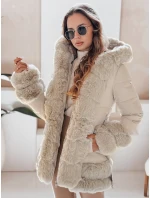 CITYGLANCE dámska zimná bunda s kožušinou svetlo béžová FashionStreet TY5047 CITYGLANCE dámska zimná bunda s kožušinou svetlo béžová FashionStreet TY5047