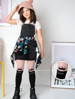 DIEVČENSKÉ VZOROVANÉ PANČUCHY CHIARA DR 2302