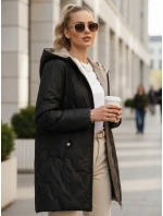 Dámska prešívaná prechodná bunda čierna FashionStreet TY5562