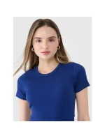 Dámske rebrované tričko 4F 4FWSS25TTSHF1968-30S