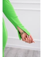 Šaty so zlatou retiazkou zelené neónové