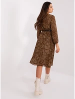 Šaty DHJ SK 10536N 3.31X hnedá Šaty DHJ SK 10536N 3.31X hnedá