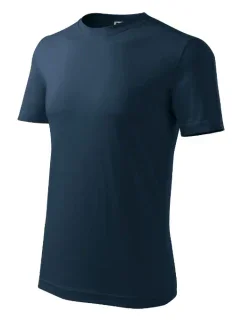Klasické nové tričko pánske tmavomodré