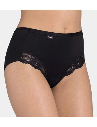 SLOGGI ROMANCE - Maxi nohavičky z bavlny Supima® s čipkou Sloggi SLOGGI ROMANCE - Maxi nohavičky z bavlny Supima® s čipkou Sloggi