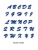 Výšivka monogram dve písmená Allegra skript Výšivka monogram dve písmená Allegra skript