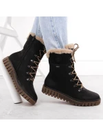 Rieker W Y3424-00 RKR745 topánky s umelou kožušinou Rieker W Y3424-00 RKR745 topánky s umelou kožušinou