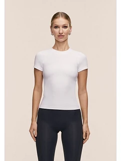 Dámske tričko CASALL Defined Rib Tee, biela farba