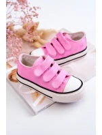 Dziecięce Trampki Na Rzepy Różowe Bernie