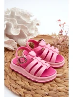 Pachnące Dziecięce Sandałki Na Rzep ZAXY NN385018 Różowe